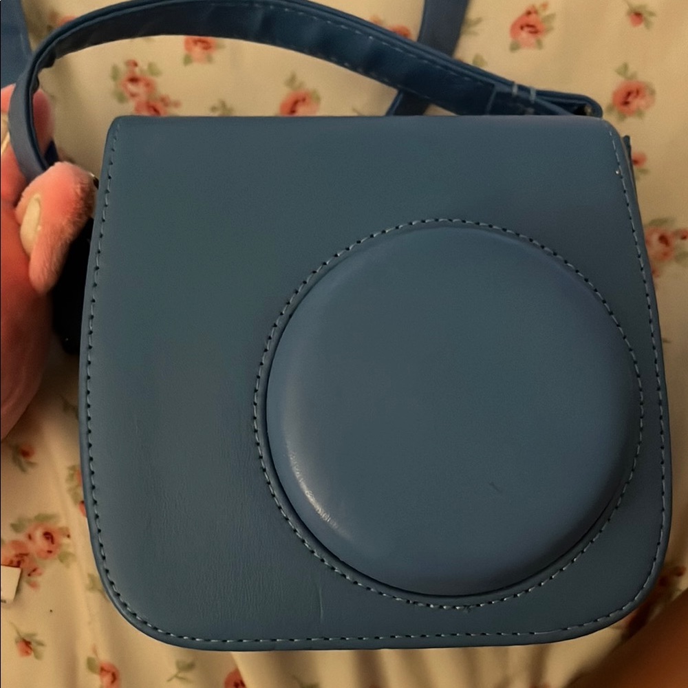 Instax Blue Camera Case with Embossed Detail